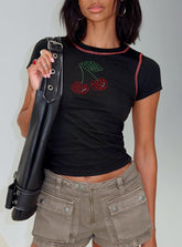 Cherrie Kisses Top Black