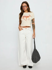 Dearly Loved Graphic Baby Tee Cream