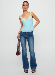 Delvonte Top Blue / Yellow