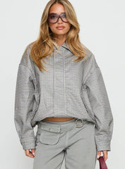Kenny Bomber Jacket Cream Check
