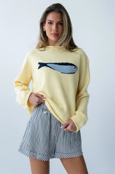 Brady Knit Sweater In Butter Yellow