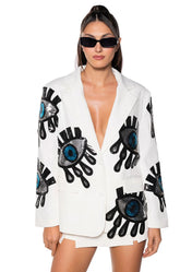 Eye For Eye Sequin Blazer