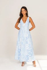 Quinley Print Sleeveless Maxi Dress