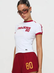 USC Goalie Baby Tee White