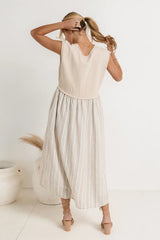 Mckensley Contrast Midi Dress Final Sale