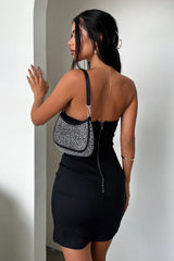 Lane Strapless Mini Dress - Black