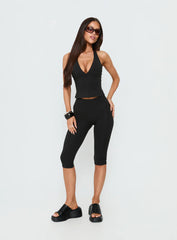 Power Hour Active Capri Leggings Black