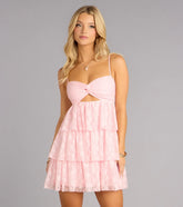 Sweet With Intent Lace Tiered Mini Dress