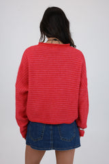 Phoebe Cardigan In Cherry