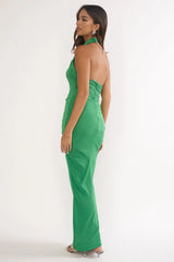 Stellarose Halter Maxi Dress Green