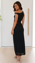 Iantha Maxi Dress - Black