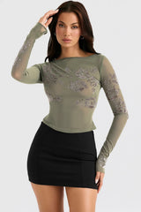 Nisha-Black Sculpting Mini Skirt