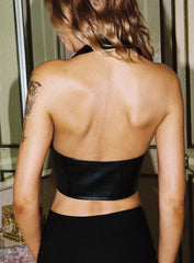 Fioralba Halter Top Black