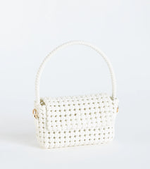 Finishing Touch Woven Shoulder Bag