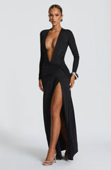 Ysabella Maxi Dress - Black