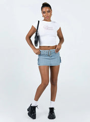 Iconic Cargo Mini Skirt Denim