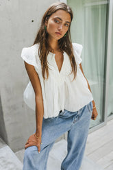 Leia Blouse In Cream