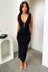 Sabina Midi Dress - Black