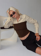 Dawnette Layered Long Sleeve Top Multi