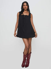 Swing Mini Dress Black Petite