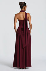 Vietta Maxi Dress - Cherry Lacquer
