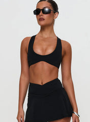 Pulse Active Halter Crop Black
