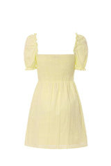 Ania Yellow Mini Day Dress