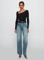 Look This Good Backless Bodysuit Black