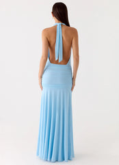 Sorrento Sunsets Maxi Dress Ice Blue