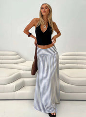 Find Your Love Flowy Maxi Skirt White