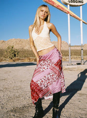 Darrah Lace Halter Top Cream