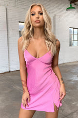 Rhea Dress - Hot Pink
