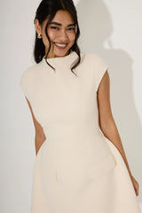 Tweed Cap Sleeve Mini Dress