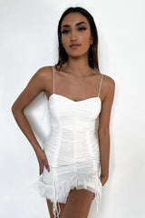 Cassidy Dress - White Mesh
