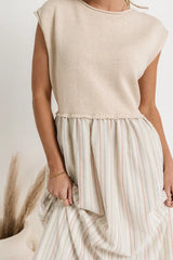 Mckensley Contrast Midi Dress Final Sale