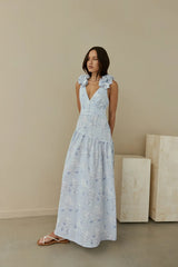 Pretty Smile Maxi Dress Blue
