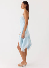 Starla Midi Dress Pale Blue