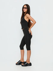 Power Hour Active Capri Leggings Black