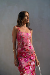 Valerie Embroidered Floral Midi Dress