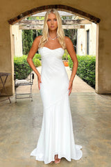 Jesson Strapless Maxi Dress - White