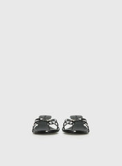 For The Rush Kitten Heels Black Polka