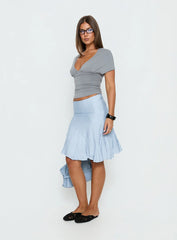 With Kindness Midi Skirt Blue