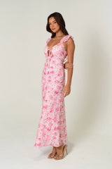 Donna Midi Dress With Scallop Trims