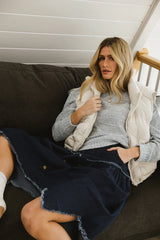Nicole Knit Sweater In Blue Final Sale