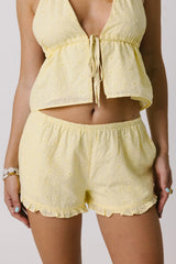 Island Hour Shorts In Yellow
