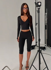 Power Hour Active Capri Leggings Black
