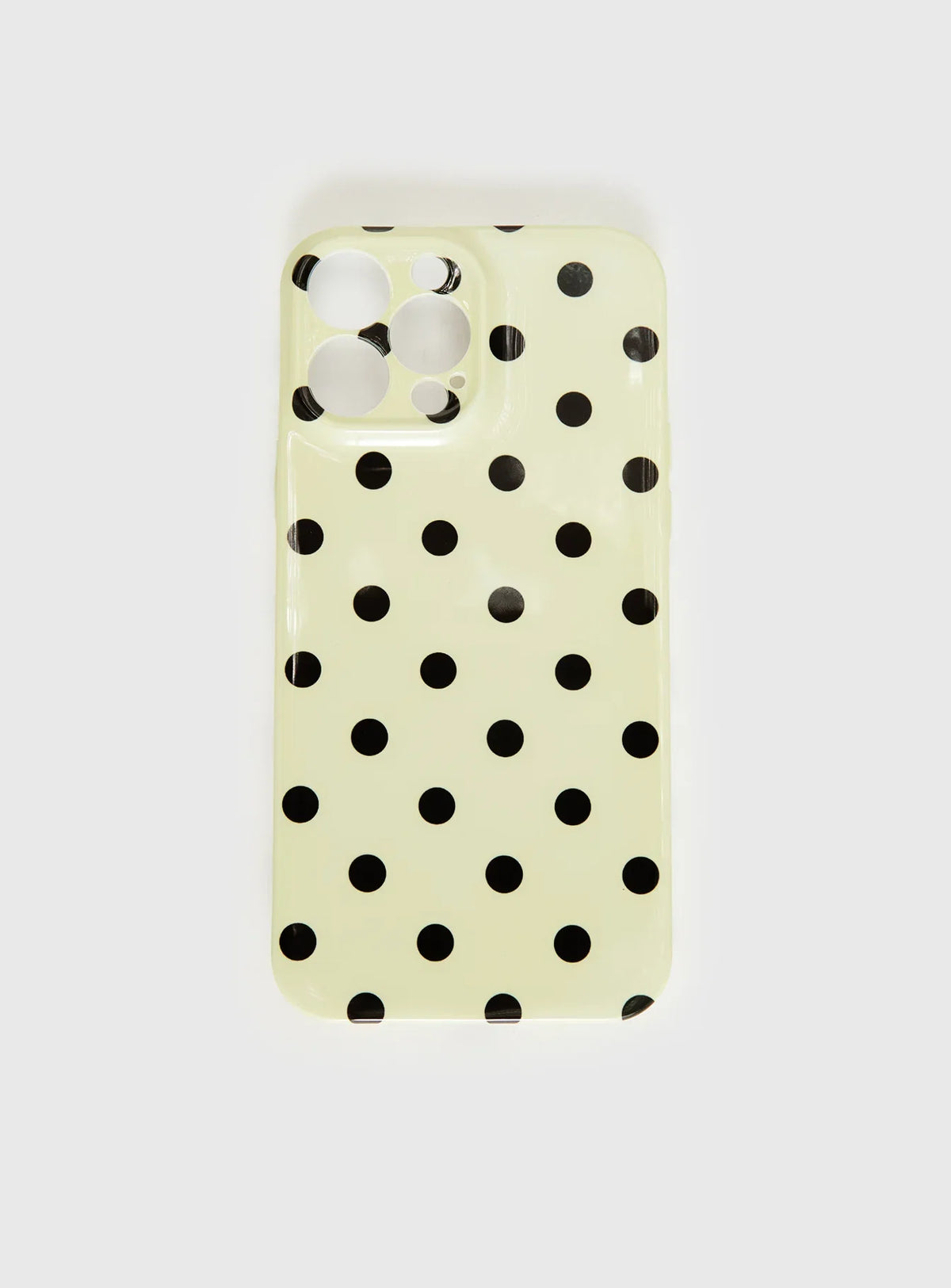 Milda iPhone Case Butter / Brown Polka