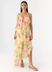 Strawberry Mimosa Maxi Dress Lemon Soleil