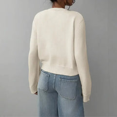 Women’S Cropped Button Cardigan – Soft Knit Layer For Everyday & Casual Wear