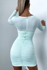 Amora Mini Dress - Mint Green